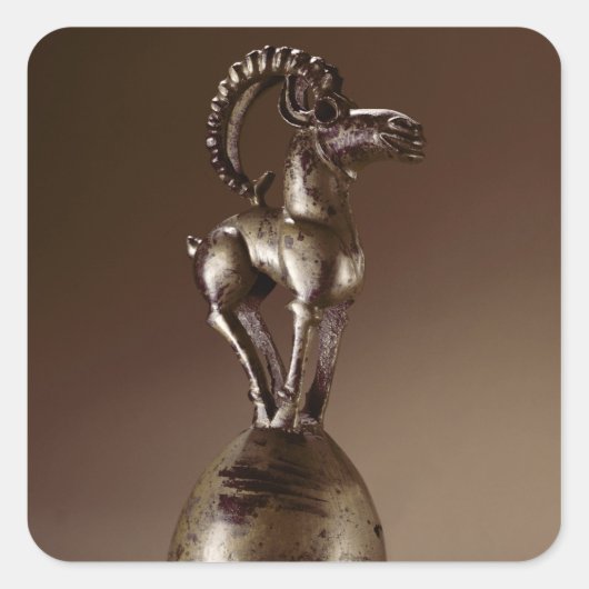 マウンテンゴートが付いているFinial スクエアシール (正面)