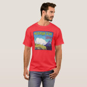 マウンテンゴートのりんごのヴィンテージの木枠のラベル Tシャツ (正面フル)