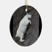 マウンテンゴートの登山の崖 セラミックオーナメント (右)