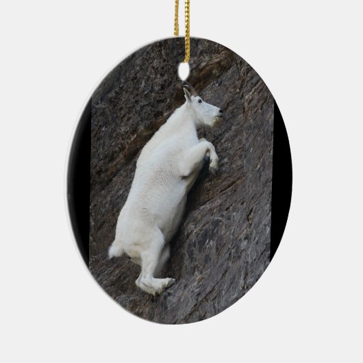 マウンテンゴートの登山の崖 セラミックオーナメント (右)