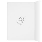 マウンテンゴートデイアニマルおもしろいスケッチ誕生日 (内側 (左))