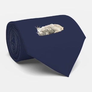 マウンテンゴート及び子供が付いている首のタイ ネクタイ