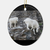 マウンテンゴート家族 セラミックオーナメント (左)
