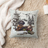 マウンテンゴート狩猟の冒険 クッション (ブランケット)