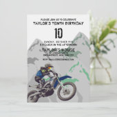 マウンテンサイクリングアドベンチカスタムャー誕生パーティー 招待状 (スタンド正面)