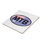 マウンテンサイクリングオーストラリア国旗 タイル (側面)