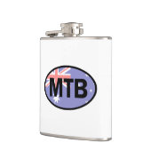 マウンテンサイクリングオーストラリア国旗 フラスク (左)