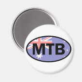 マウンテンサイクリングオーストラリア国旗 マグネット (正面/裏面)