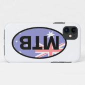 マウンテンサイクリングオーストラリア国旗 Case-Mate iPhoneケース (裏面(横))