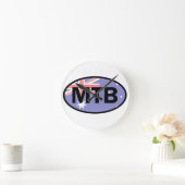 マウンテンサイクリングオーストラリア旗 ラウンド壁時計 (ホーム)