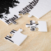 マウンテンサイクリンググッドタイム感動的引用文 ジグソーパズル (側面)