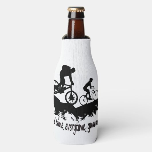 マウンテンサイクリンググッドタイム感動的引用文 ボトルクーラー (ボトル正面)