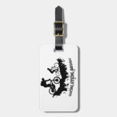 マウンテンサイクリンググッドタイム感動的引用文 ラゲッジタグ (正面縦)