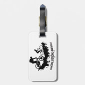 マウンテンサイクリンググッドタイム感動的引用文 ラゲッジタグ (裏面縦)