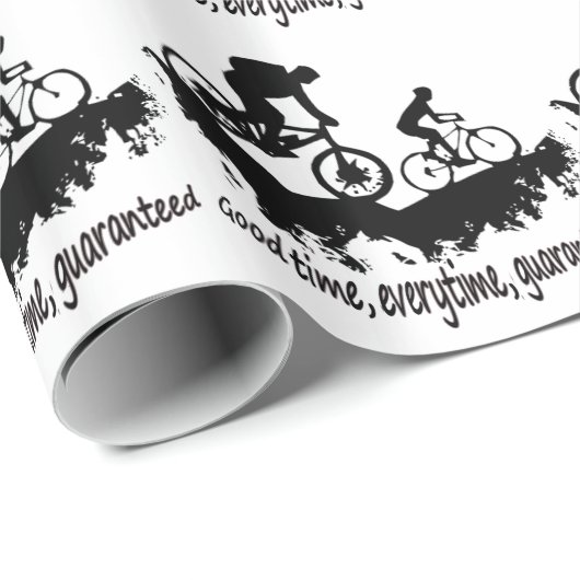 マウンテンサイクリンググッドタイム感動的引用文 ラッピングペーパー (ロールコーナー)