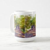 マウンテンサイクリングコーヒーマグ コーヒーマグカップ (正面左)