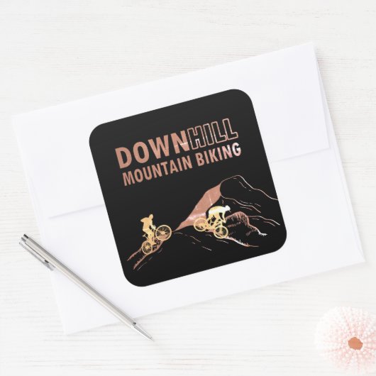 マウンテンサイクリングダウンヒル スクエアシール (封筒)