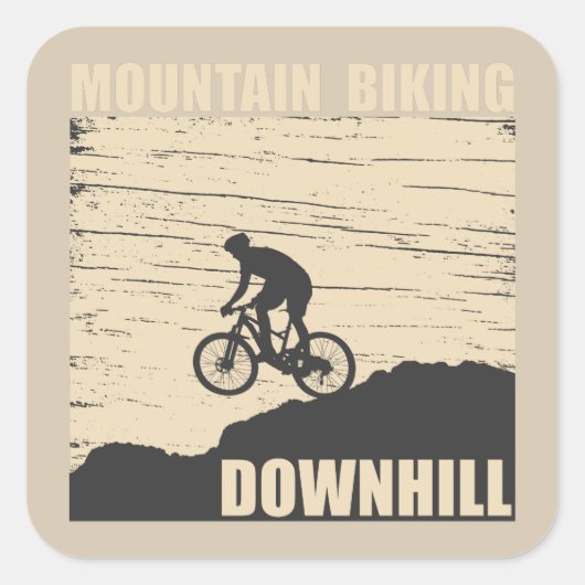 マウンテンサイクリングダウンヒル スクエアシール (正面)