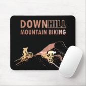 マウンテンサイクリングダウンヒル マウスパッド (マウス)