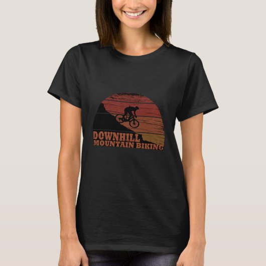 マウンテンサイクリングダウンヒル Tシャツ (正面)