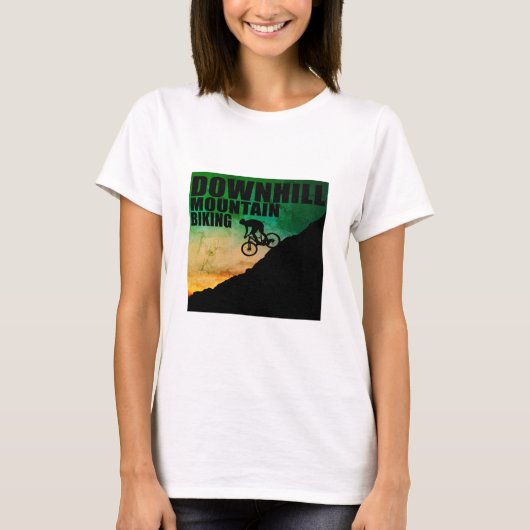 マウンテンサイクリングダウンヒル Tシャツ (正面)