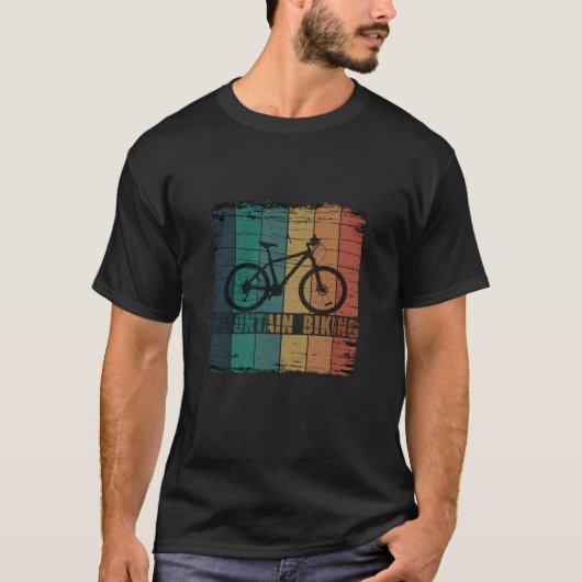 マウンテンサイクリングマウンテンバイク Tシャツ (正面)