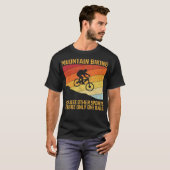 マウンテンサイクリングマウンテンバイクMTBオフロード Tシャツ (正面フル)