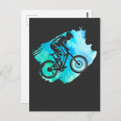 マウンテンサイクリングレーシングボーイズ屋外サイクリング ポストカード (正面/裏面)