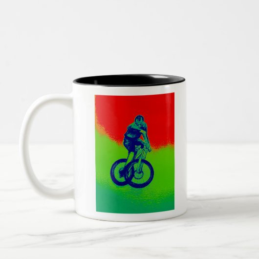 マウンテンサイクリング ツートーンマグカップ (左)