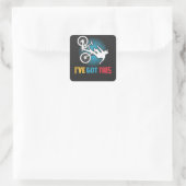 マウンテンサイクリング – 私は得これを スクエアシール (バッグ)