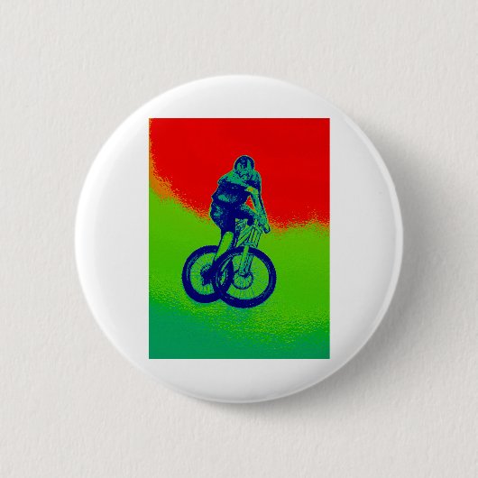 マウンテンサイクリング 缶バッジ (正面)