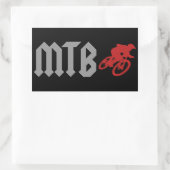 マウンテンサイクリング 長方形シール (バッグ)