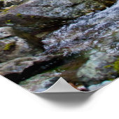 マウンテンサイドストリームプリント ポスター (角)