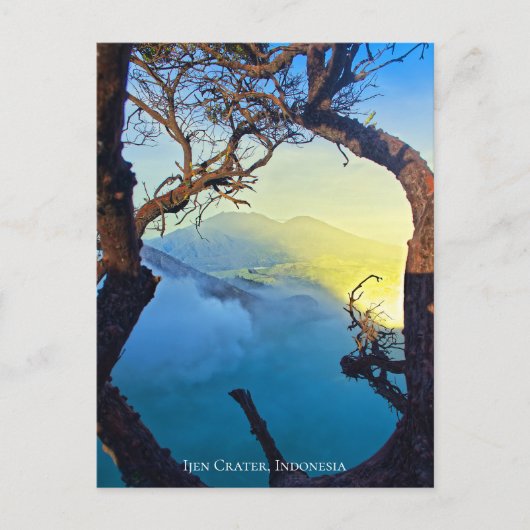 マウンテンサルファクレーターブルーポンドフレーム ポストカード (正面)