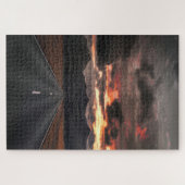 マウンテンサンセットへの道 ジグソーパズル (横)