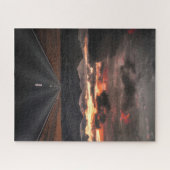 マウンテンサンセットへの道 ジグソーパズル (横)