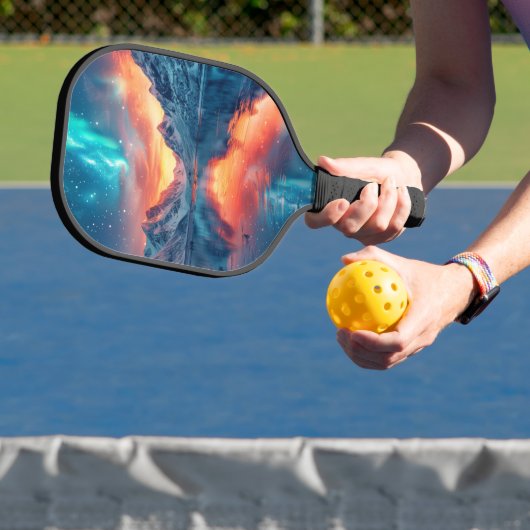 マウンテンサンセットオンザレイク名前をカスタムする ピックルボールラケット (インサイチュ)