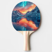マウンテンサンセットオンザレイク名前をカスタムする 卓球ラケット (正面)