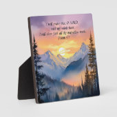 マウンテンサンセットクリスチャンプラーク フォトプラーク (正面)