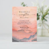 マウンテンサンセットコー結婚ラル素朴披露宴 エンクロージャーカード (スタンド正面)