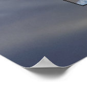 マウンテンサンセットゴールデンレイズ写真2つの家族の木 ポスター (角)