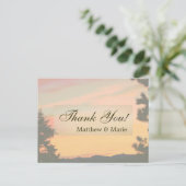 マウンテンサンセットサンセットサンキュー ポストカード (スタンド正面)