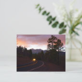 マウンテンサンセットポストカード ポストカード (スタンド正面)