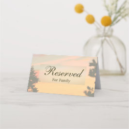 マウンテンサンセット予約 プレイスカード