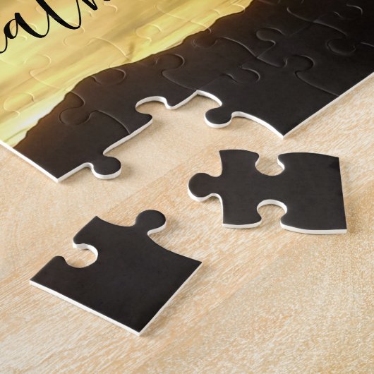 マウンテンサンセット引用文ライフモーメンズブリー遠くにス ジグソーパズル (側面)