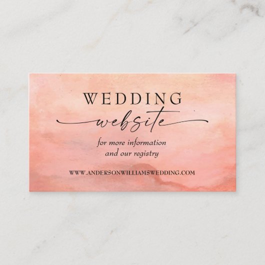 マウンテンサンセット結婚のウェブサイト素朴 エンクロージャーカード (正面)