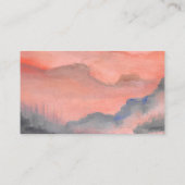 マウンテンサンセット結婚のWebサイト素朴グレー エンクロージャーカード (裏面)