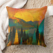 マウンテンサンセット クッション (ブランケット)