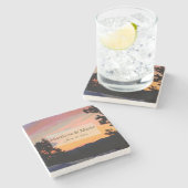 マウンテンサンセット ストーンコースター (横)