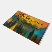 マウンテンサンセット ドアマット (アングル)